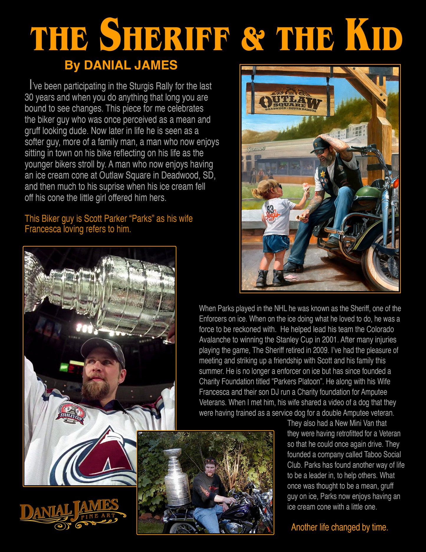 SHERIFF AND THE KID, BY DANIAL JAMES FINE ART