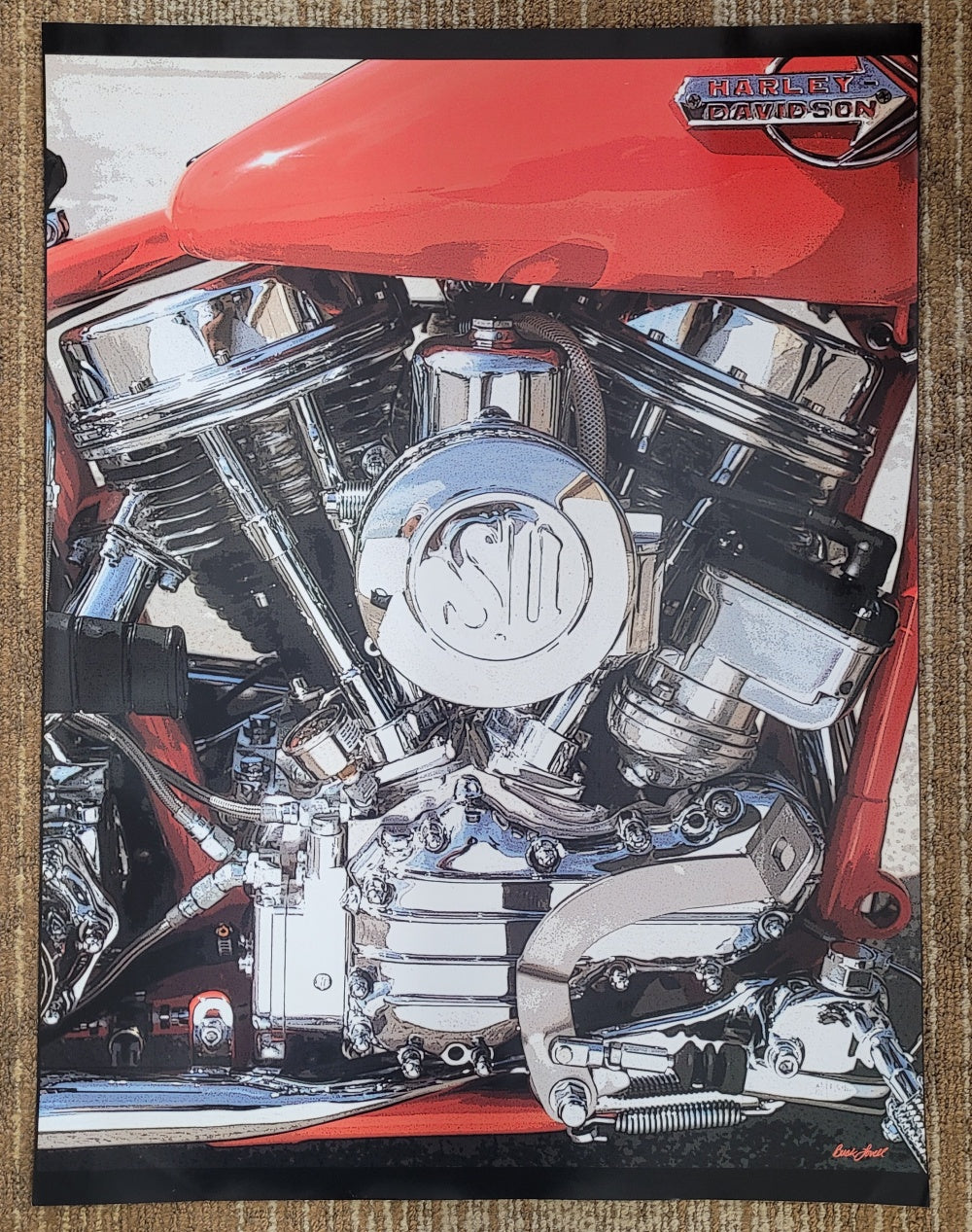 BUCK LOVELL CUSTOM PANHEAD POSTERS